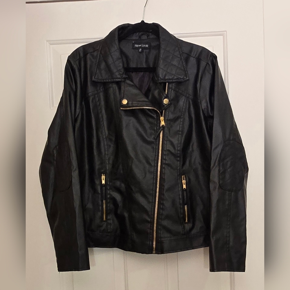 New Look Black Leather Jacket for Women